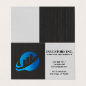 株式市場グラフのロゴ |財務 名刺 (外部フラット)
