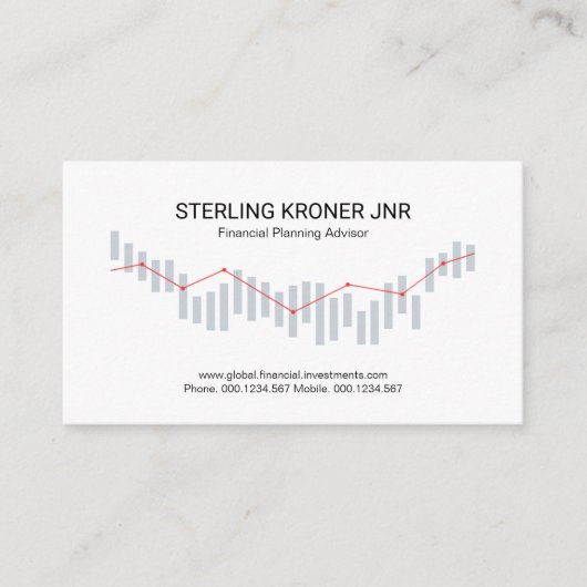 株式市場グラフ財務コンサルタント 名刺 (正面)