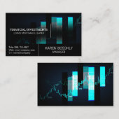 株式市場グラフ 名刺 (正面/裏面)