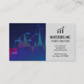 株式市場グラフ 名刺 (正面)