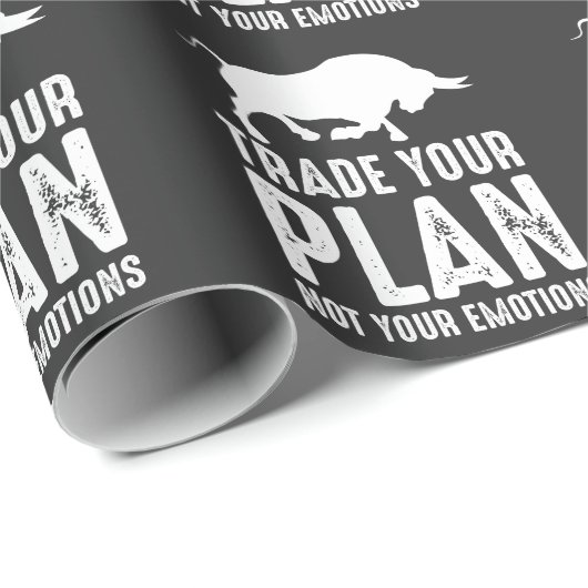 株式市場デートレーダー投資家の取引 ラッピングペーパー (ロールコーナー)