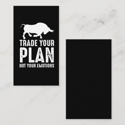 株式市場デートレーダー投資家の取引 名刺 (正面/裏面)