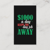 株式市場デー取引トレーダー投資家の冗談 名刺 (正面)