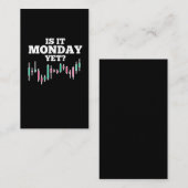 株式市場デー取引ユーモア投資家 名刺 (正面/裏面)