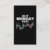 株式市場デー取引ユーモア投資家 名刺 (正面)