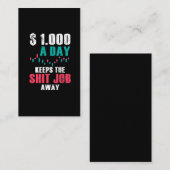 株式市場デー取引業者投資やめ業務 名刺 (正面/裏面)