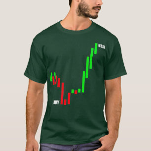 株式市場トレーダーろうそく足チャート取引ギフト Tシャツ