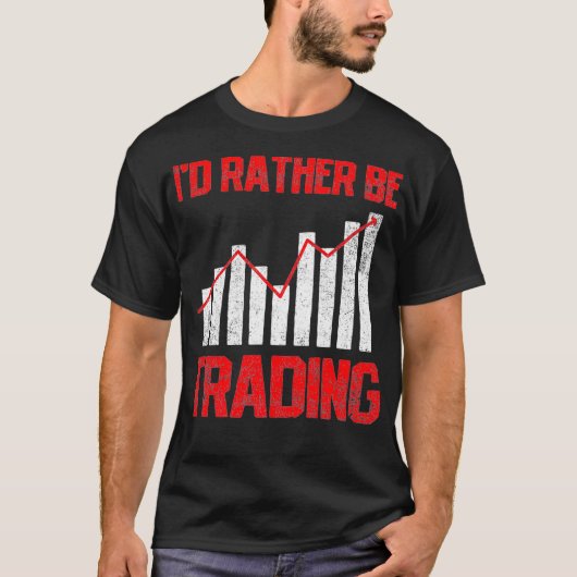 株式市場トレーダーヴィンテージプレミアム Tシャツ (正面)