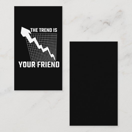 株式市場トレーダー取引マネー投資家 名刺 (正面/裏面)