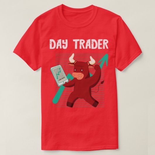 株式市場トレーダー投資デイトレーダー在庫Tra Tシャツ (デザイン正面)