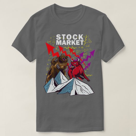 株式市場トレーダーForexトレーダー投資家取引 Tシャツ (デザイン正面)