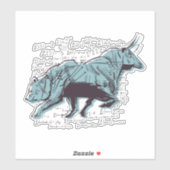 株式市場分析金融 シール (シート)