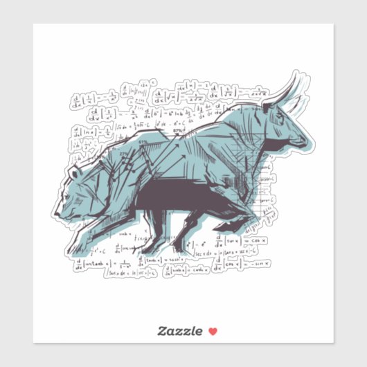 株式市場分析金融 シール (シート)