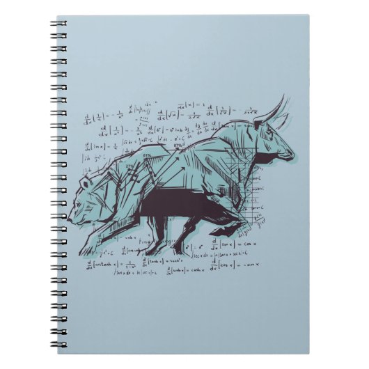 株式市場分析金融 ノートブック (正面)