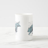 株式市場分析金融 ボーンチャイナマグカップ (正面)