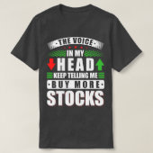 株式市場取引投資家トレーダー Tシャツ (デザイン正面)