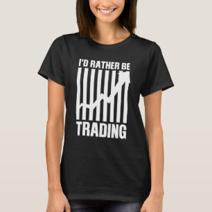 株式市場取引業者男性女性 Tシャツ