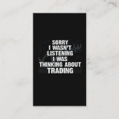 株式市場取引趣味投資家デー·トレーダー 名刺 (正面)