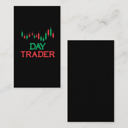 株式市場売買デー·トレー買ダー投資家 名刺 (正面/裏面)