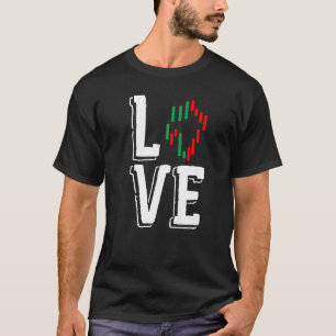 株式市場愛トレーディングトレーダー株式Forex Tシャツ