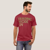 株式市場投資日の取引モード Tシャツ (正面フル)