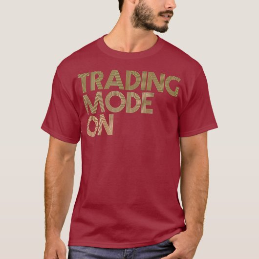 株式市場投資日の取引モード Tシャツ (正面)