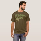 株式市場投資日の取引モード Tシャツ (正面フル)