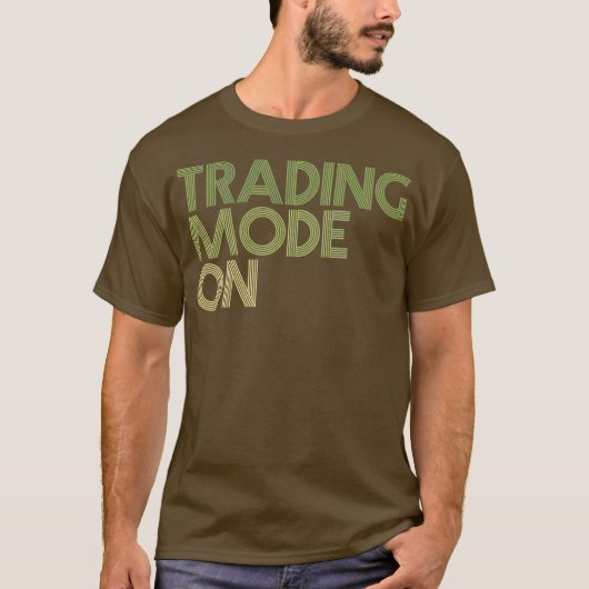 株式市場投資日の取引モード Tシャツ (正面)