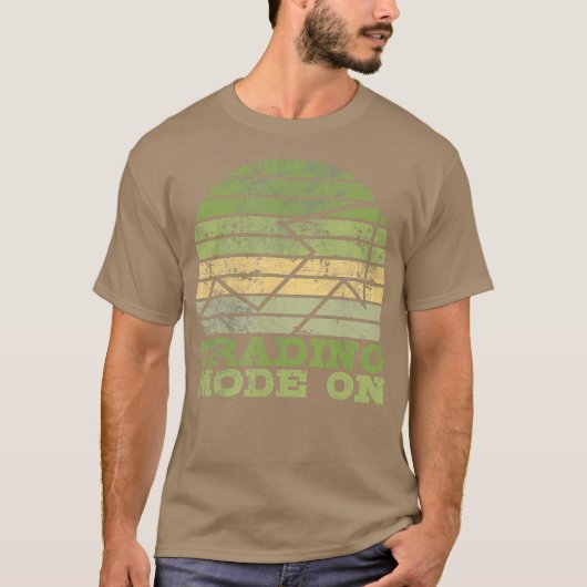 株式市場投資日の取引モード Tシャツ (正面)