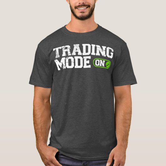 株式市場投資日の取引モード Tシャツ (正面)