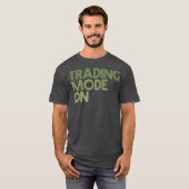 株式市場投資日の取引モード Tシャツ (正面フル)
