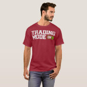 株式市場投資日の取引モード Tシャツ (正面フル)