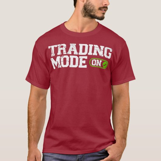 株式市場投資日の取引モード Tシャツ (正面)