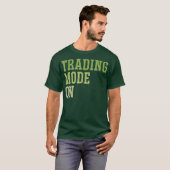 株式市場投資日の取引モード Tシャツ (正面フル)