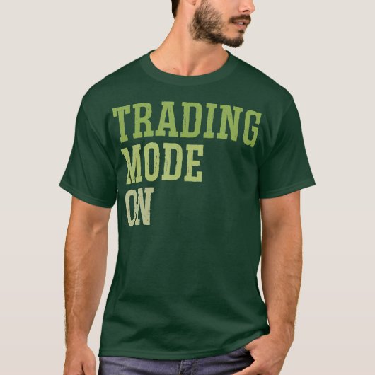 株式市場投資日の取引モード Tシャツ (正面)