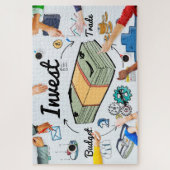 株式市場暗号通貨の投資 ジグソーパズル (縦)