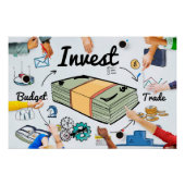 株式市場暗号通貨の投資 ポスター (正面)