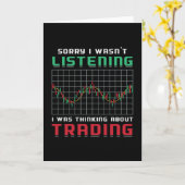 株式市場残念ながら私は弱気のトレー聞ダーではなかった カード (黄色い花)