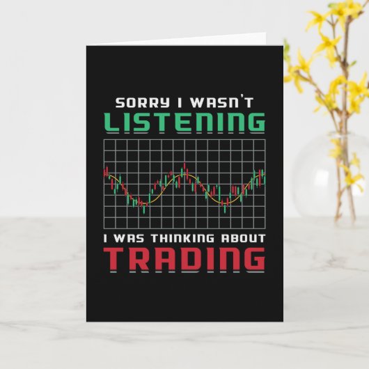 株式市場残念ながら私は弱気のトレー聞ダーではなかった カード (黄色い花)