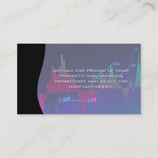 株式市場財務グラフ |データアナリスト 名刺 (裏面)