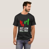 株式市場資本主義の日トレーダー取引資本 Tシャツ (正面フル)