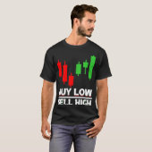 株式市場資本主義の日トレーダー取引資本 Tシャツ (正面フル)
