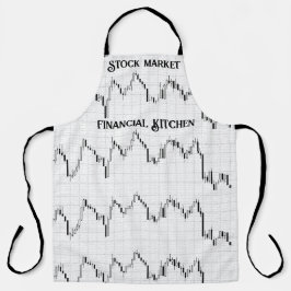 株式市場金融キッチンパーソナライズされたス エプロン