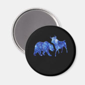 株式市場金融 マグネット (正面/裏面)