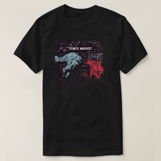 株式市場15 Tシャツ (デザイン正面)