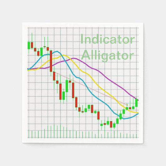 株式市場 スタンダードカクテルナプキン (正面)