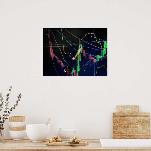 株式市場 ポスター (キッチン)