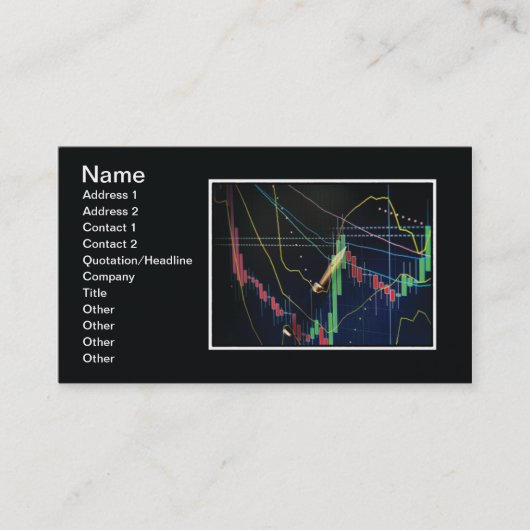 株式市場 名刺 (正面)