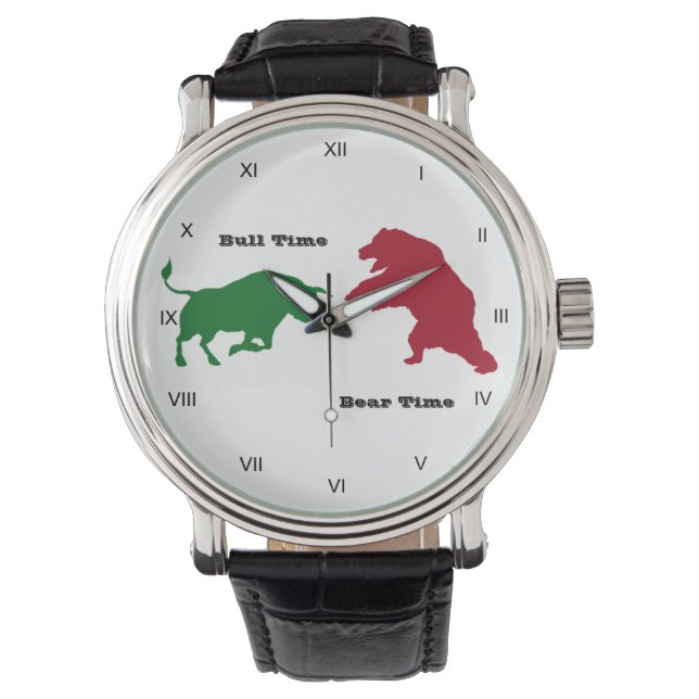 株式市場 腕時計 (正面)