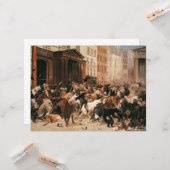 株式市場（W.H.ひげ）の雄牛とクマ カード (正面/裏面インサイチュ)